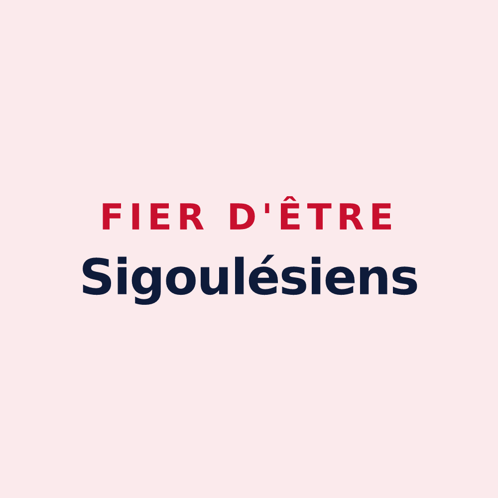 Magnet « Fier d'être Sigoulésiens » — design pour Sigoulès-et-Flaugeac