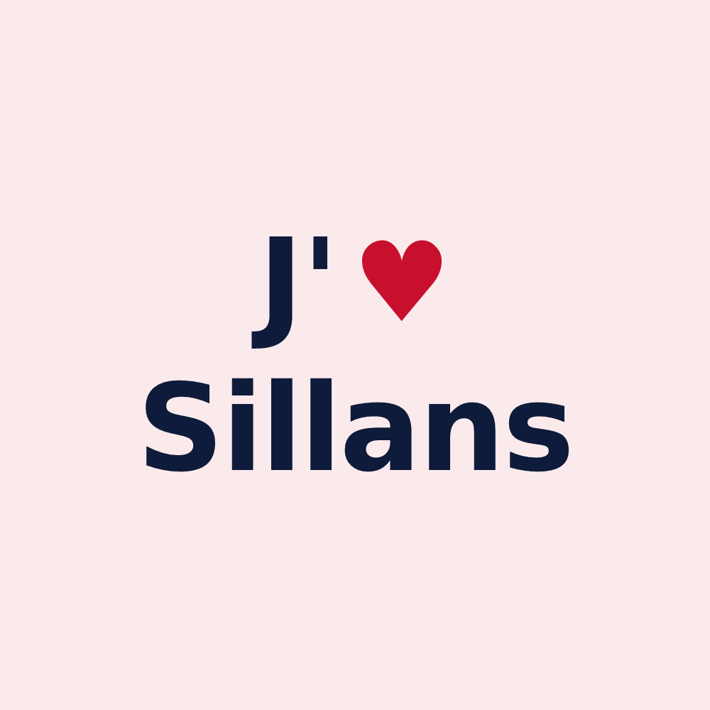 Magnet personnalisé Sillans — design J'aime Sillans