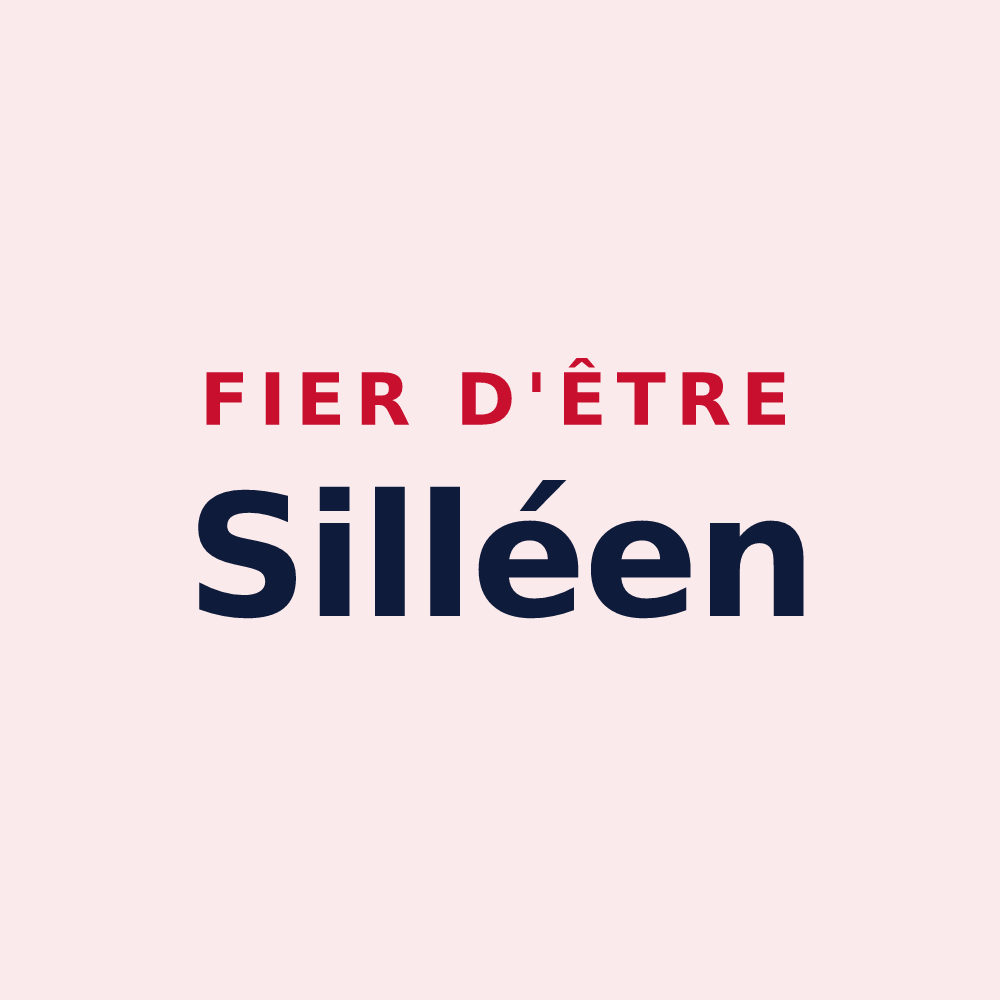 Magnet « Fier d'être Silléen » — design pour Sillé-le-Philippe
