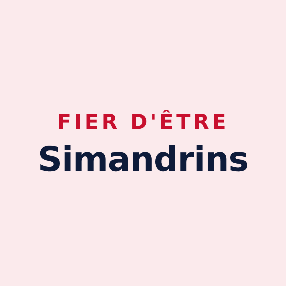 Magnet « Fier d'être Simandrins » — design pour Simandre