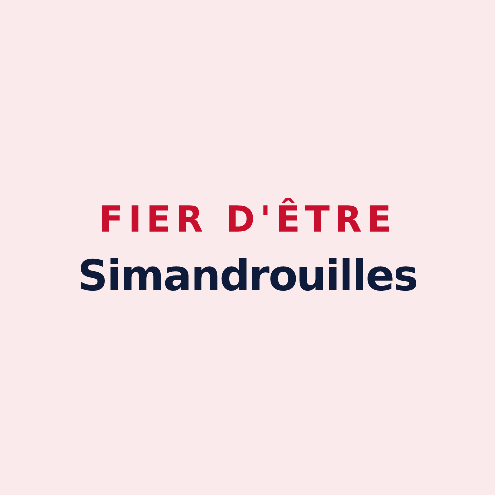 Magnet « Fier d'être Simandrouilles » — design pour Simandres