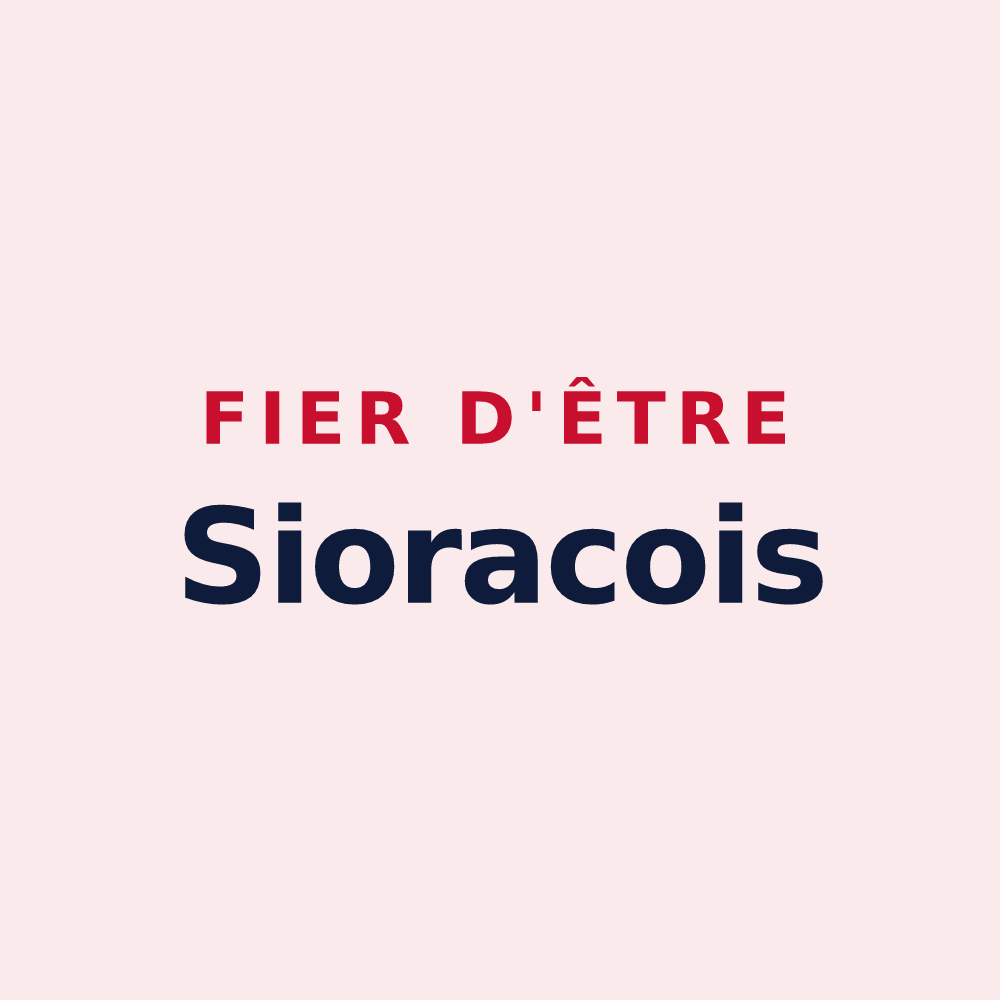 Magnet « Fier d'être Sioracois » — design pour Siorac-en-Périgord