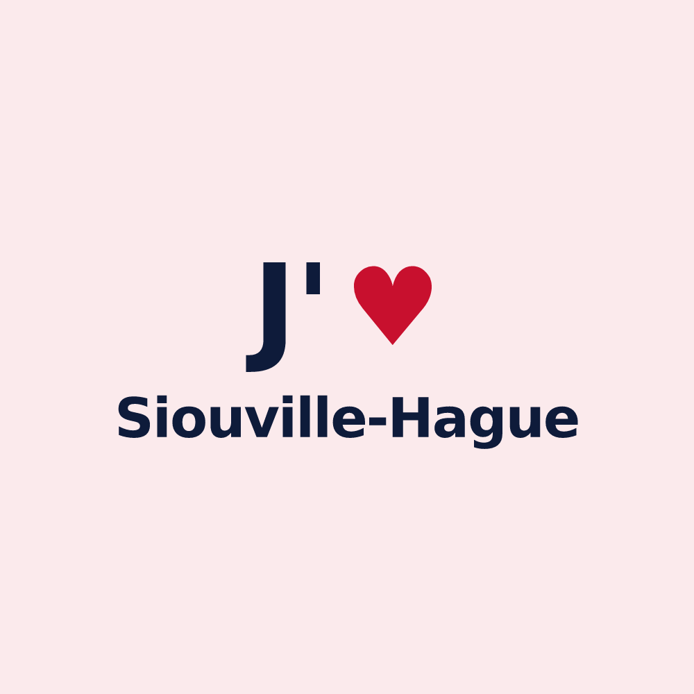 Magnet personnalisé Siouville-Hague — design J'aime Siouville-Hague