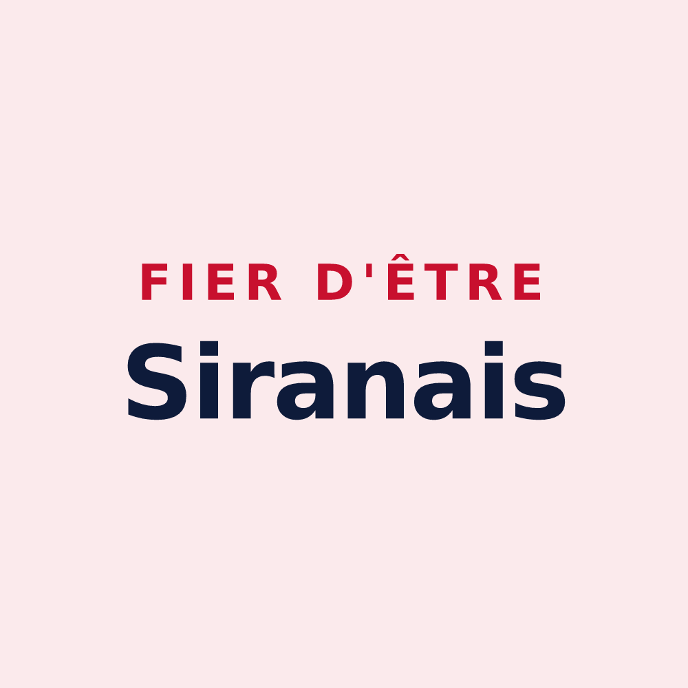 Magnet « Fier d'être Siranais » — design pour Siran