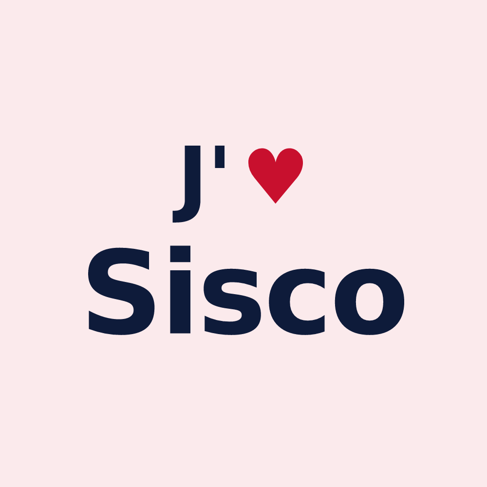 Magnet personnalisé Sisco — design J'aime Sisco