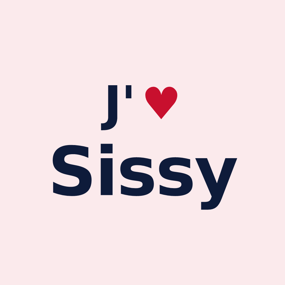 Magnet personnalisé Sissy — design J'aime Sissy