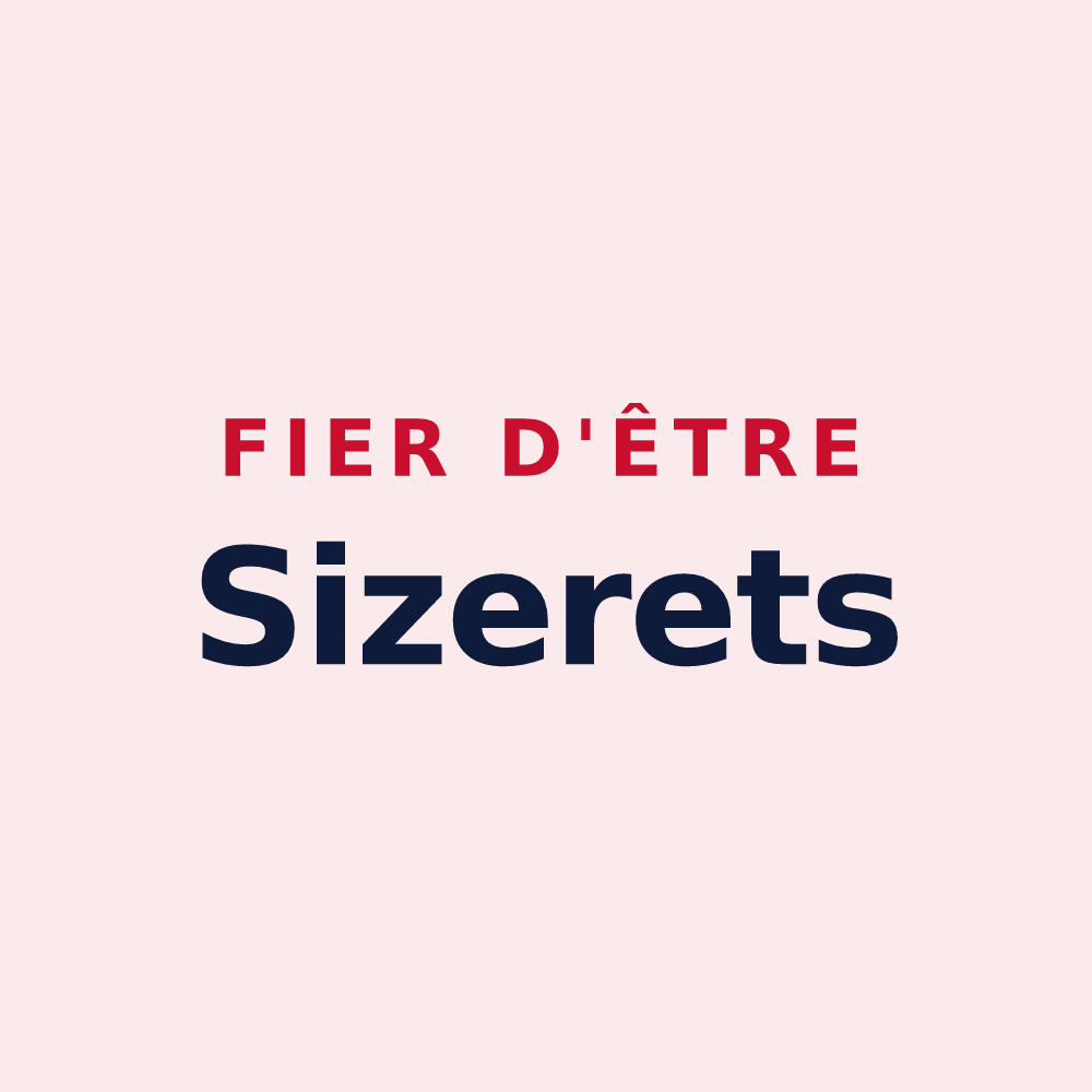 Magnet « Fier d'être Sizerets » — design pour Sixt-Fer-à-Cheval