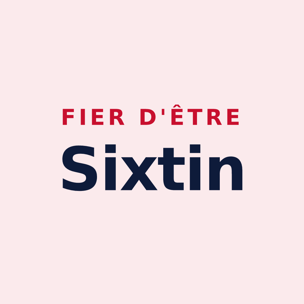 Magnet « Fier d'être Sixtin » — design pour Sixt-sur-Aff