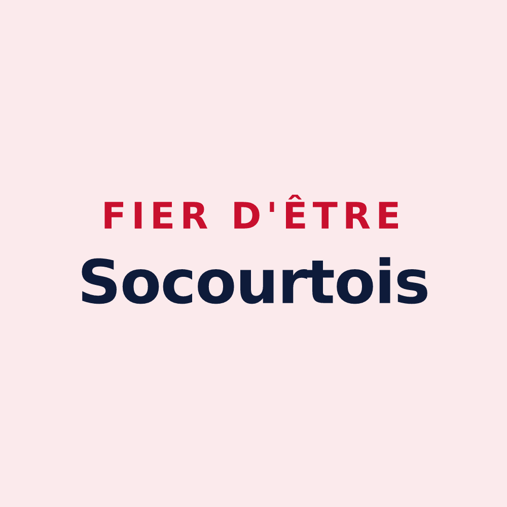Magnet « Fier d'être Socourtois » — design pour Socourt