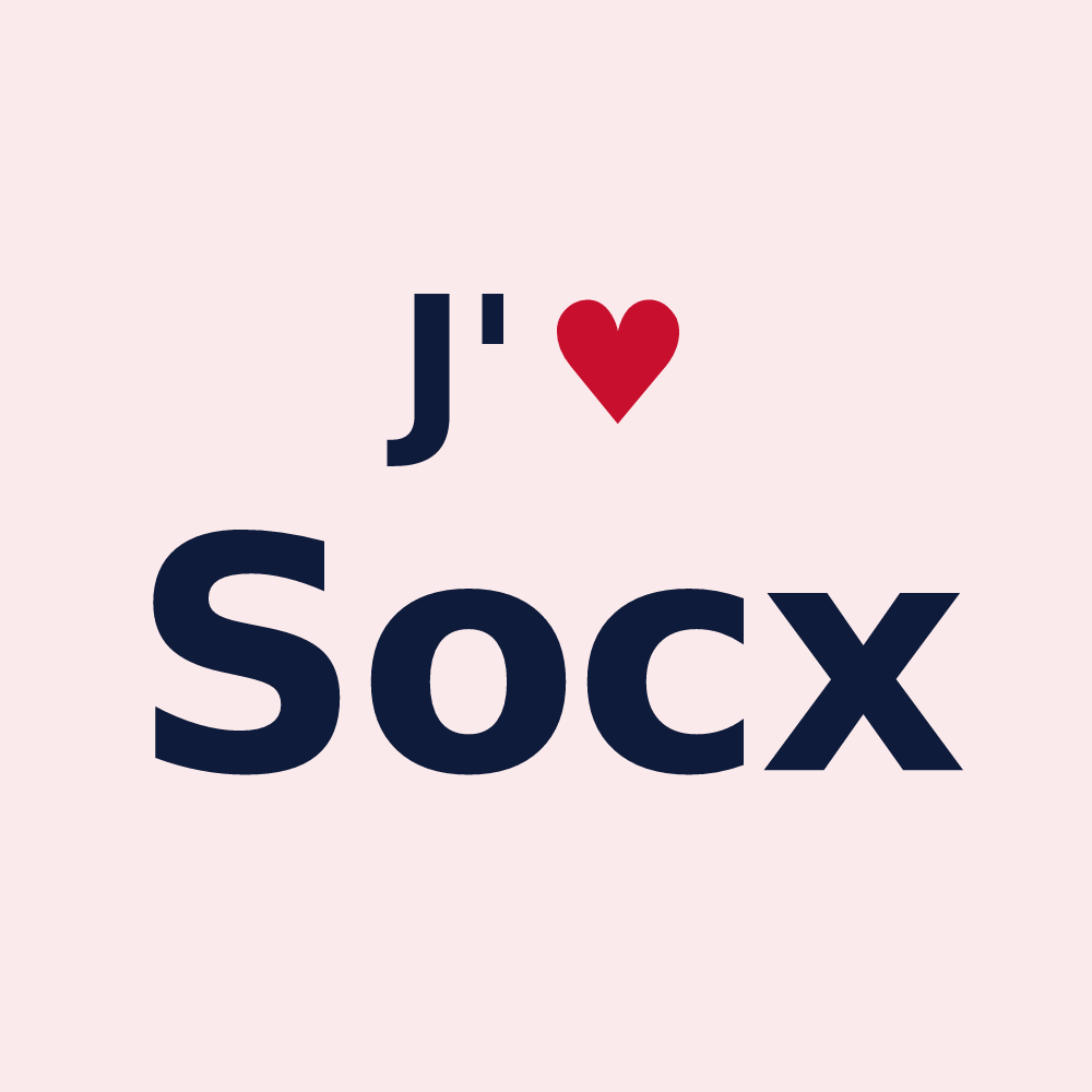 Magnet personnalisé Socx — design J'aime Socx