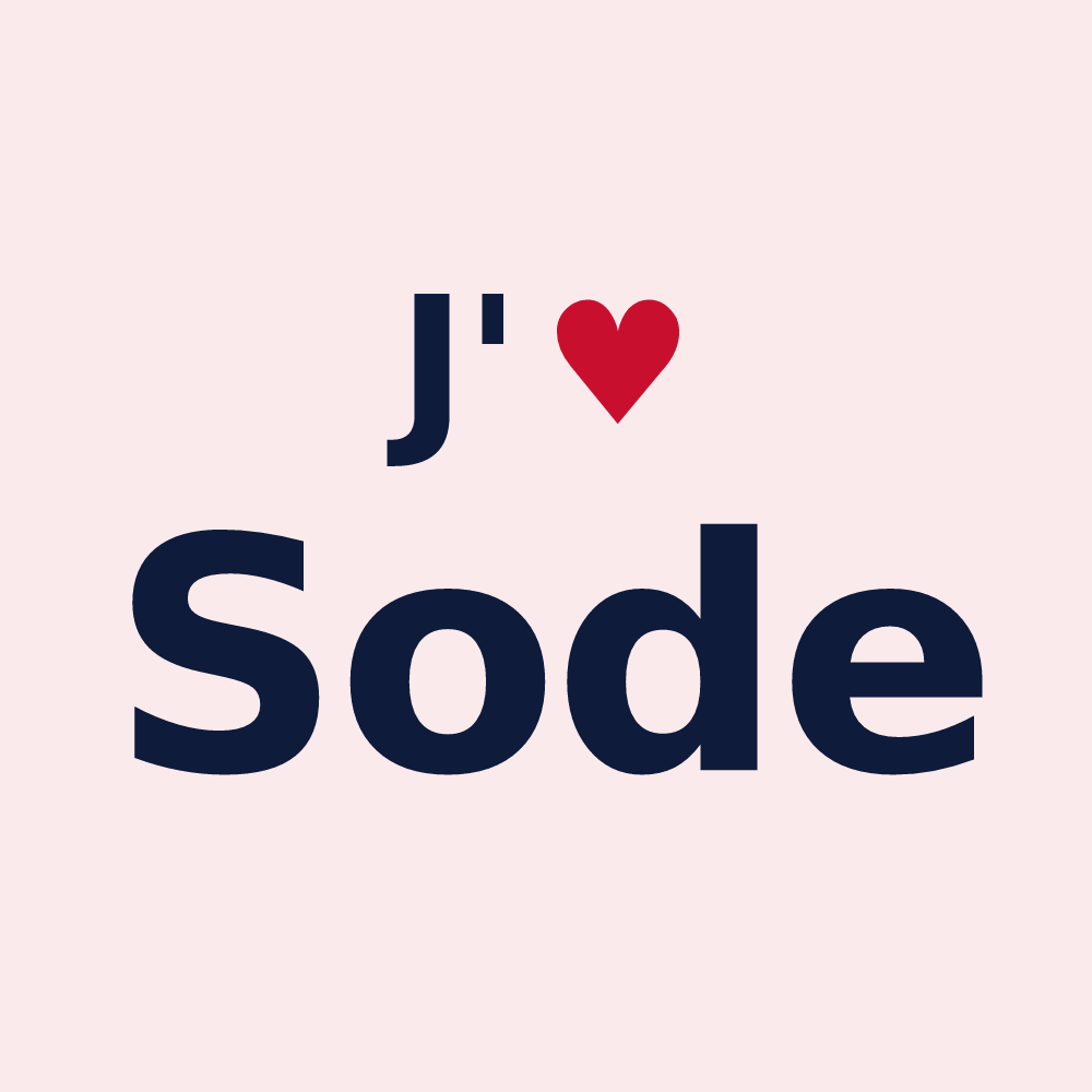 Magnet personnalisé Sode — design J'aime Sode