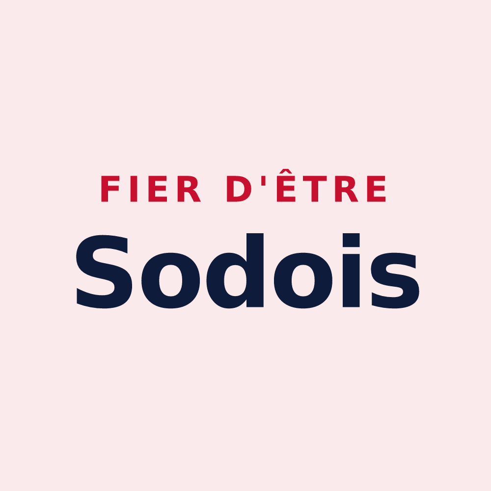Magnet « Fier d'être Sodois » — design pour Sode