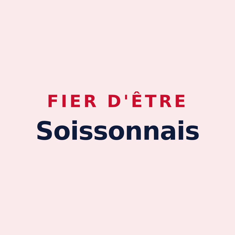 Magnet « Fier d'être Soissonnais » — design pour Soissons