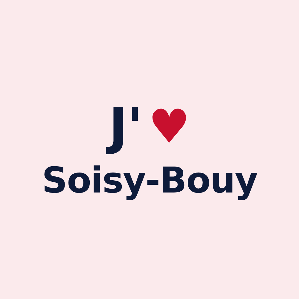 Magnet personnalisé Soisy-Bouy — design J'aime Soisy-Bouy