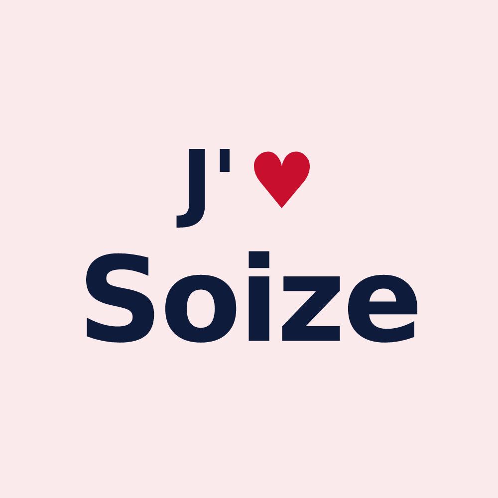 Magnet personnalisé Soize — design J'aime Soize