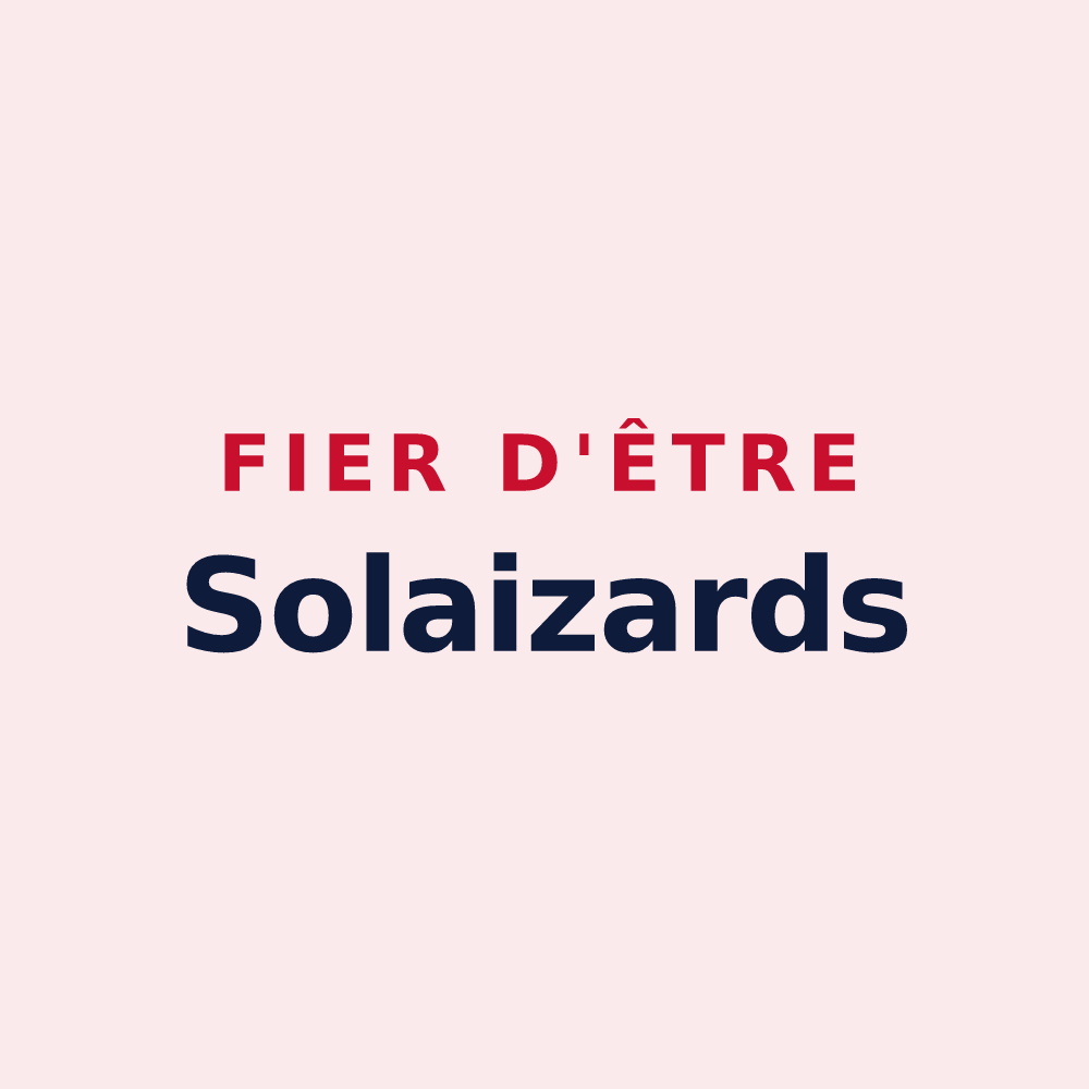 Magnet « Fier d'être Solaizards » — design pour Solaize
