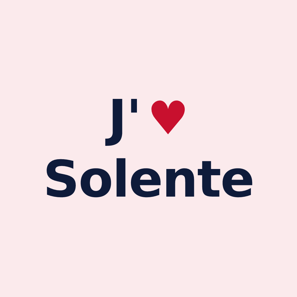 Magnet personnalisé Solente — design J'aime Solente