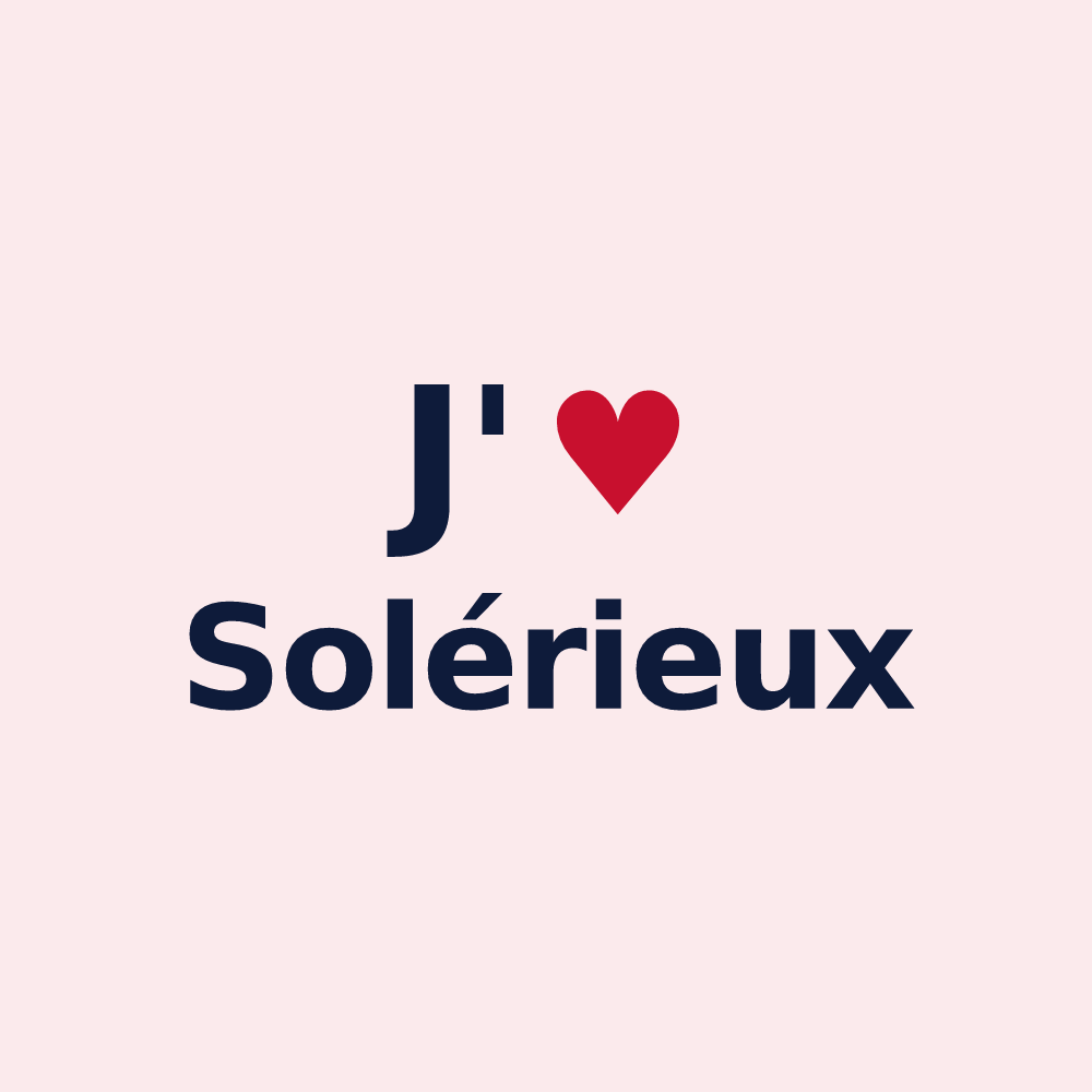 Magnet personnalisé Solérieux — design J'aime Solérieux