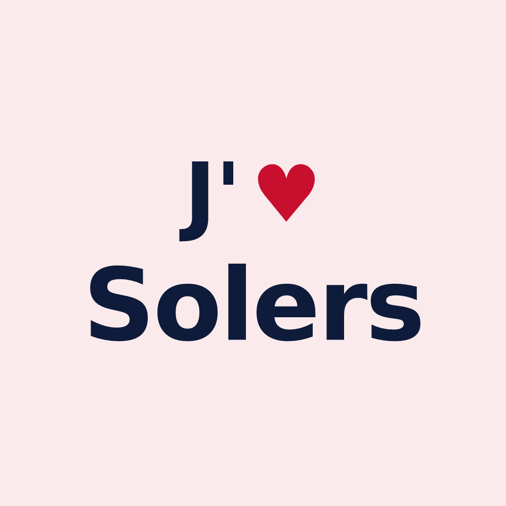 Magnet personnalisé Solers — design J'aime Solers