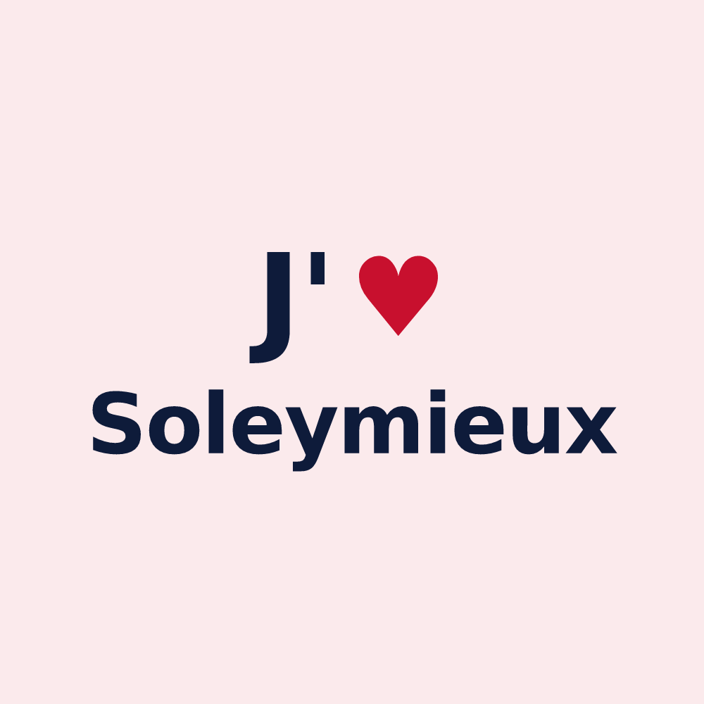 Magnet personnalisé Soleymieux — design J'aime Soleymieux