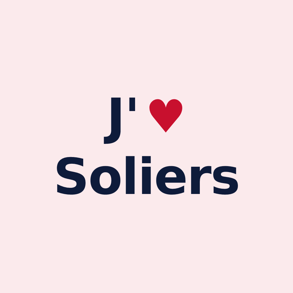 Magnet personnalisé Soliers — design J'aime Soliers