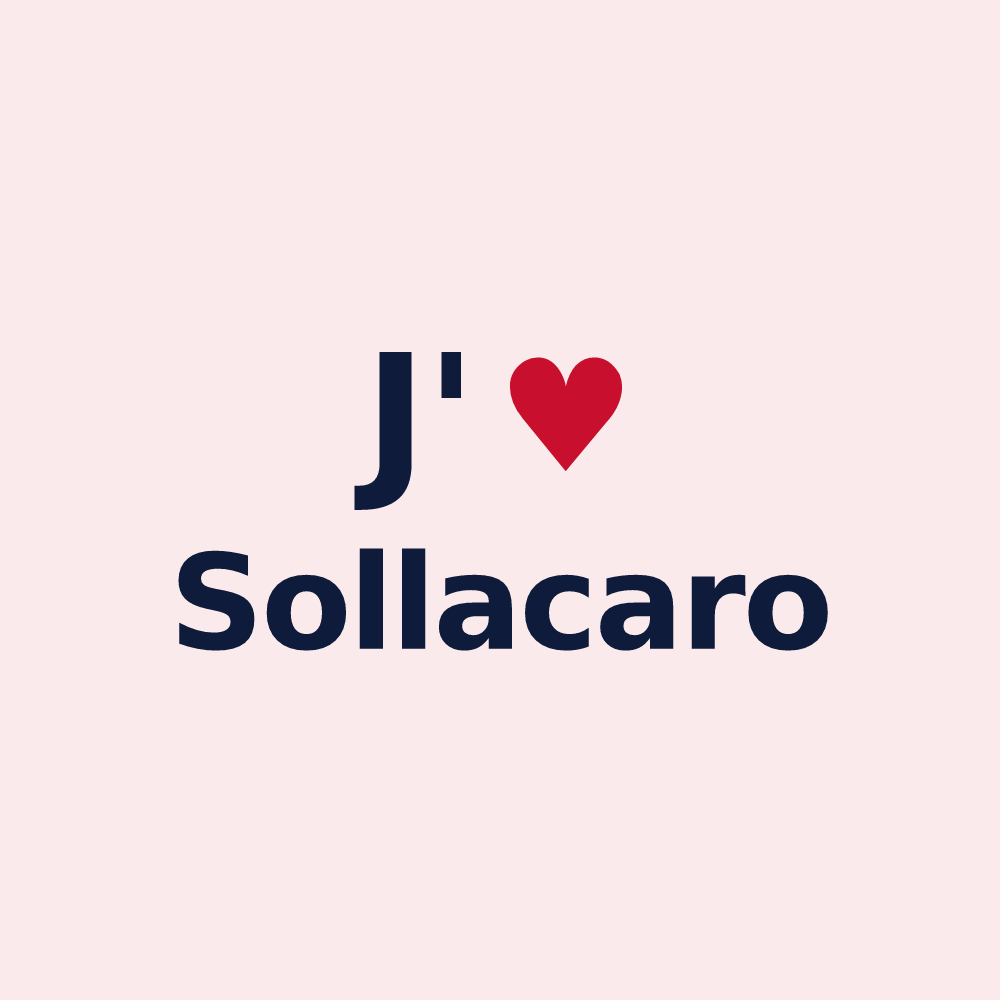 Magnet personnalisé Sollacaro — design J'aime Sollacaro