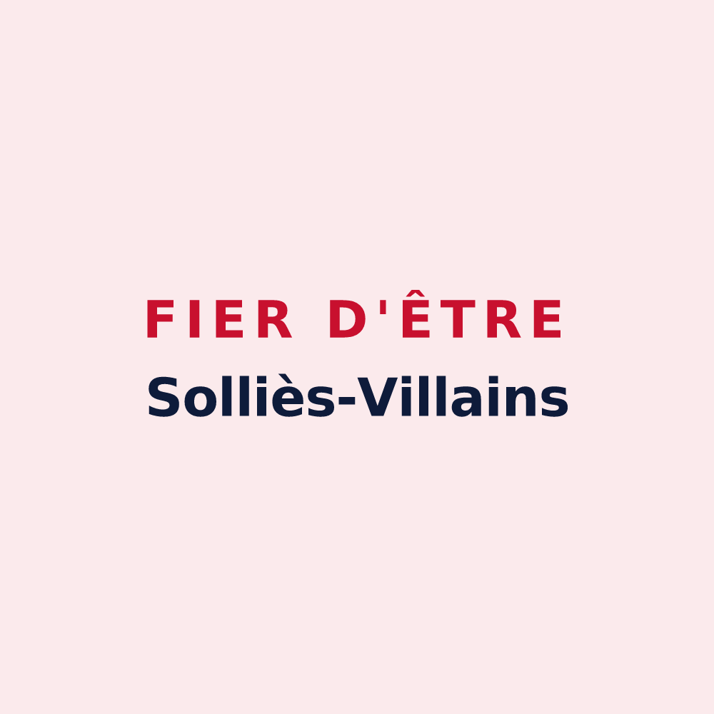Magnet « Fier d'être Solliès-Villains » — design pour Solliès-Ville