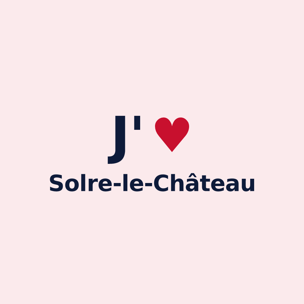 Magnet personnalisé Solre-le-Château — design J'aime Solre-le-Château