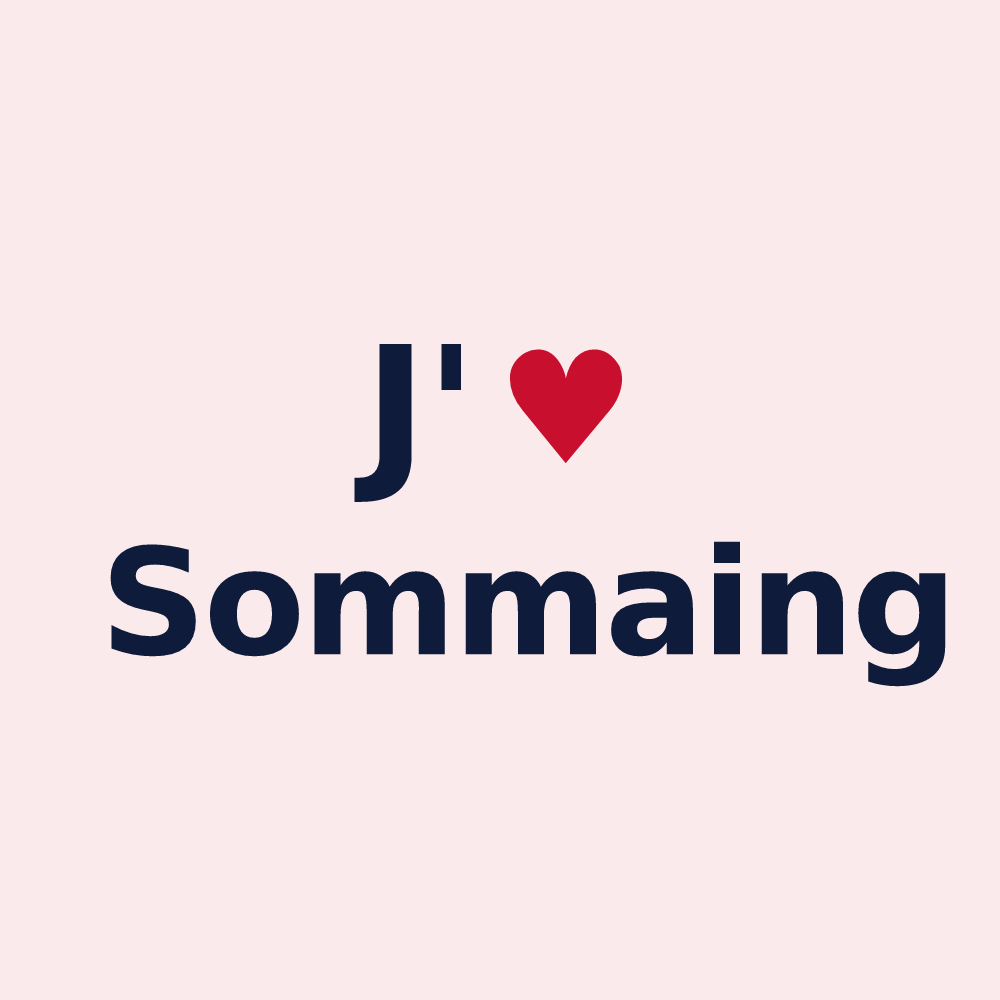 Magnet personnalisé Sommaing — design J'aime Sommaing