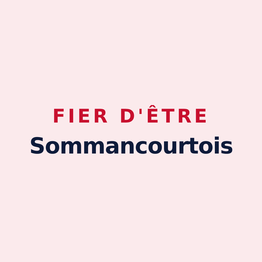 Magnet « Fier d'être Sommancourtois » — design pour Sommancourt