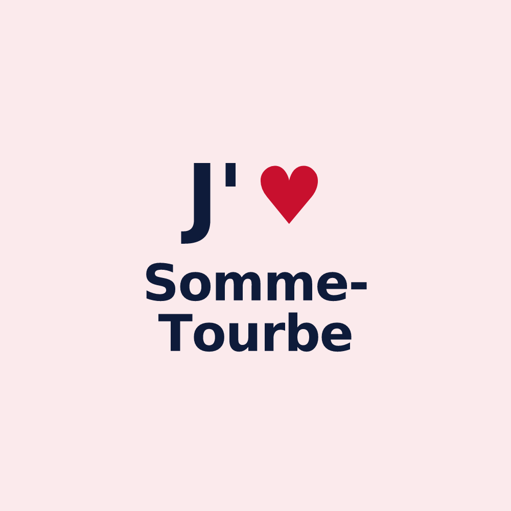 Magnet personnalisé Somme-Tourbe — design J'aime Somme-Tourbe
