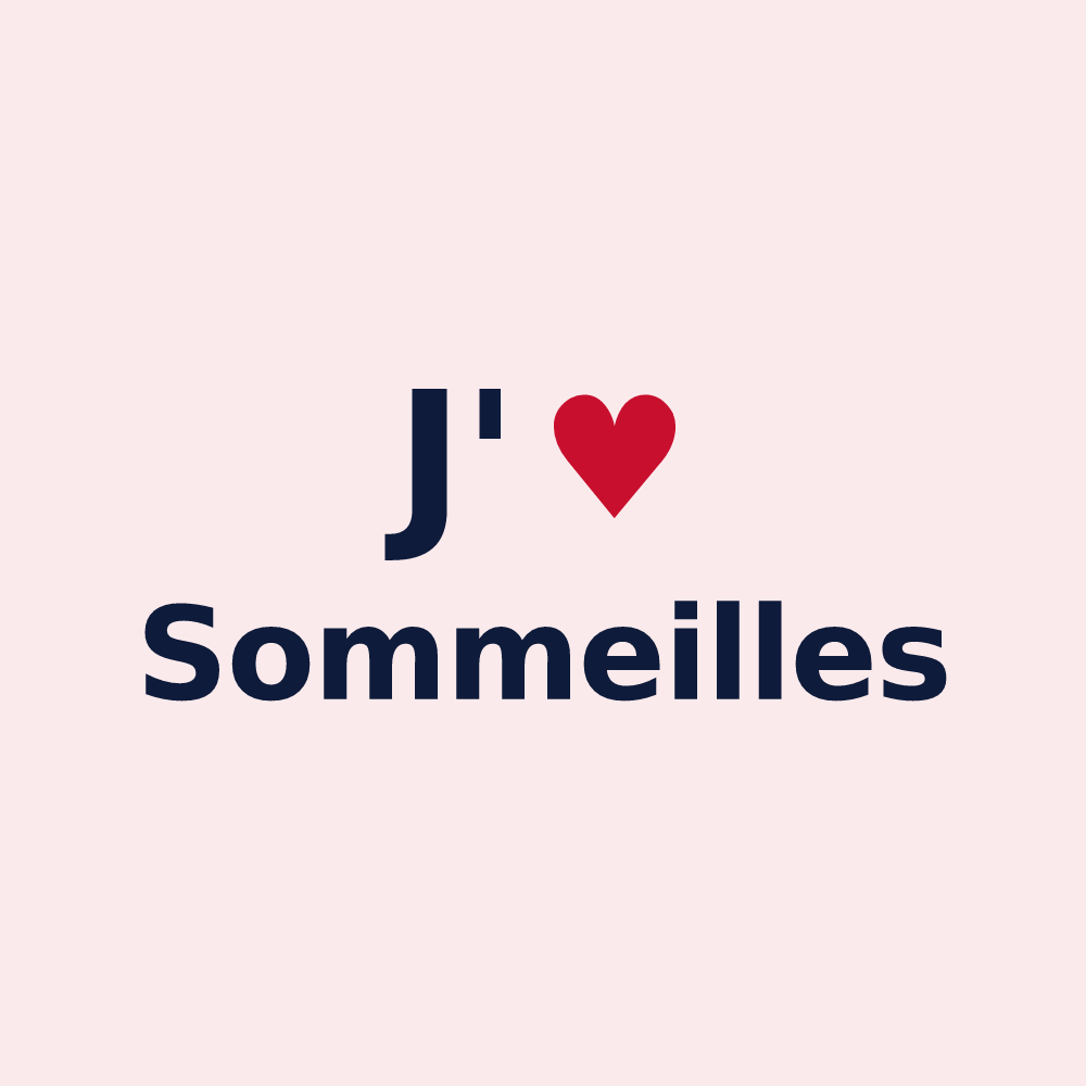 Magnet personnalisé Sommeilles — design J'aime Sommeilles