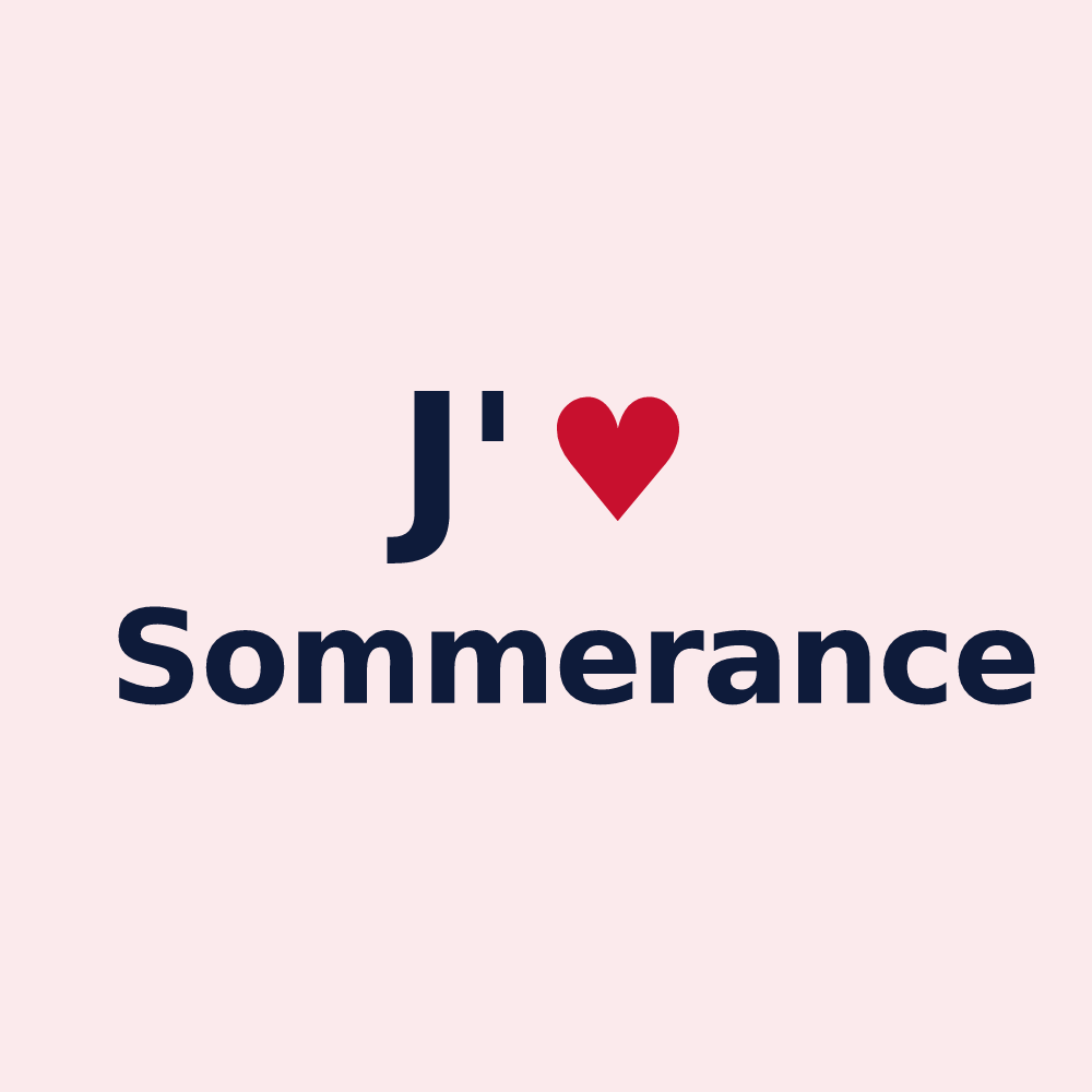 Magnet personnalisé Sommerance — design J'aime Sommerance