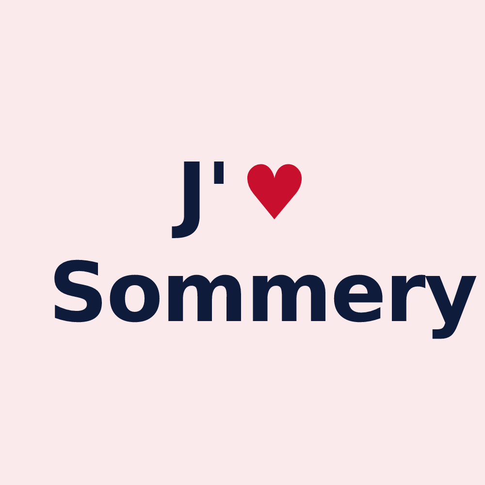 Magnet personnalisé Sommery — design J'aime Sommery
