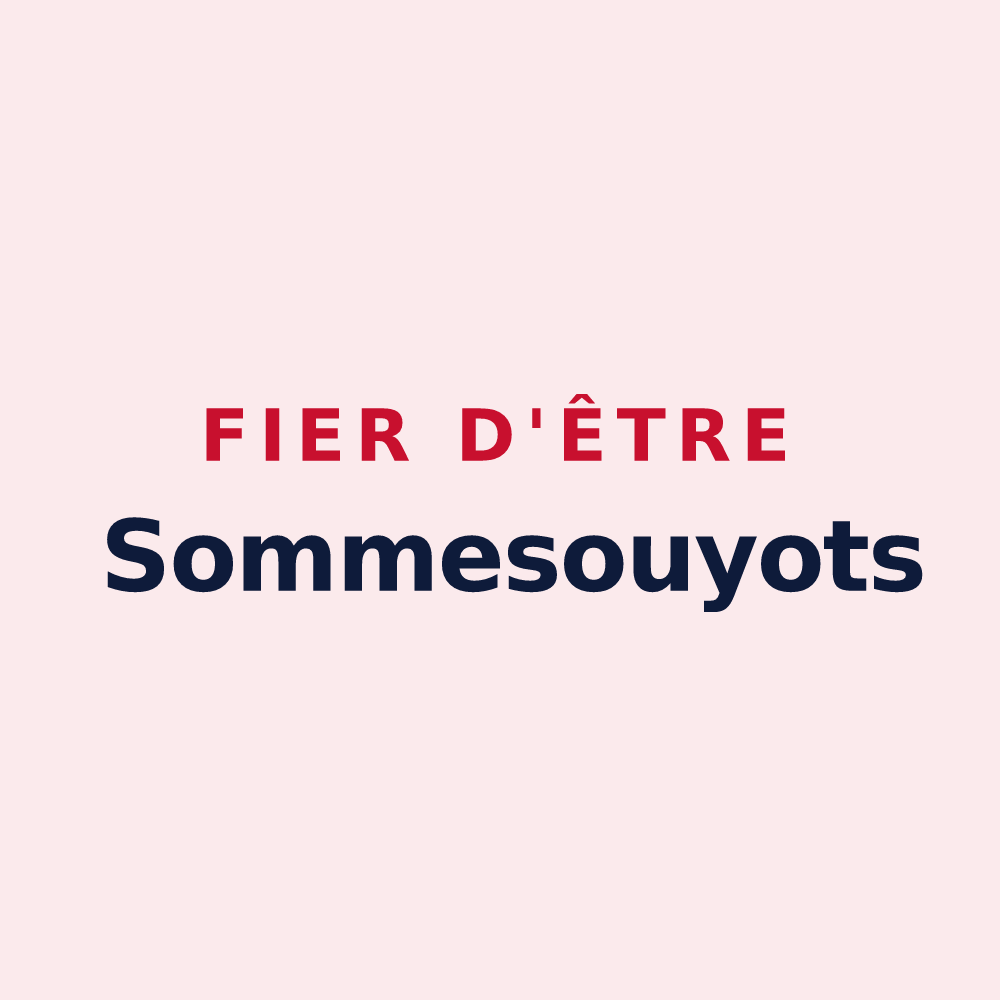 Magnet « Fier d'être Sommesouyots » — design pour Sommesous
