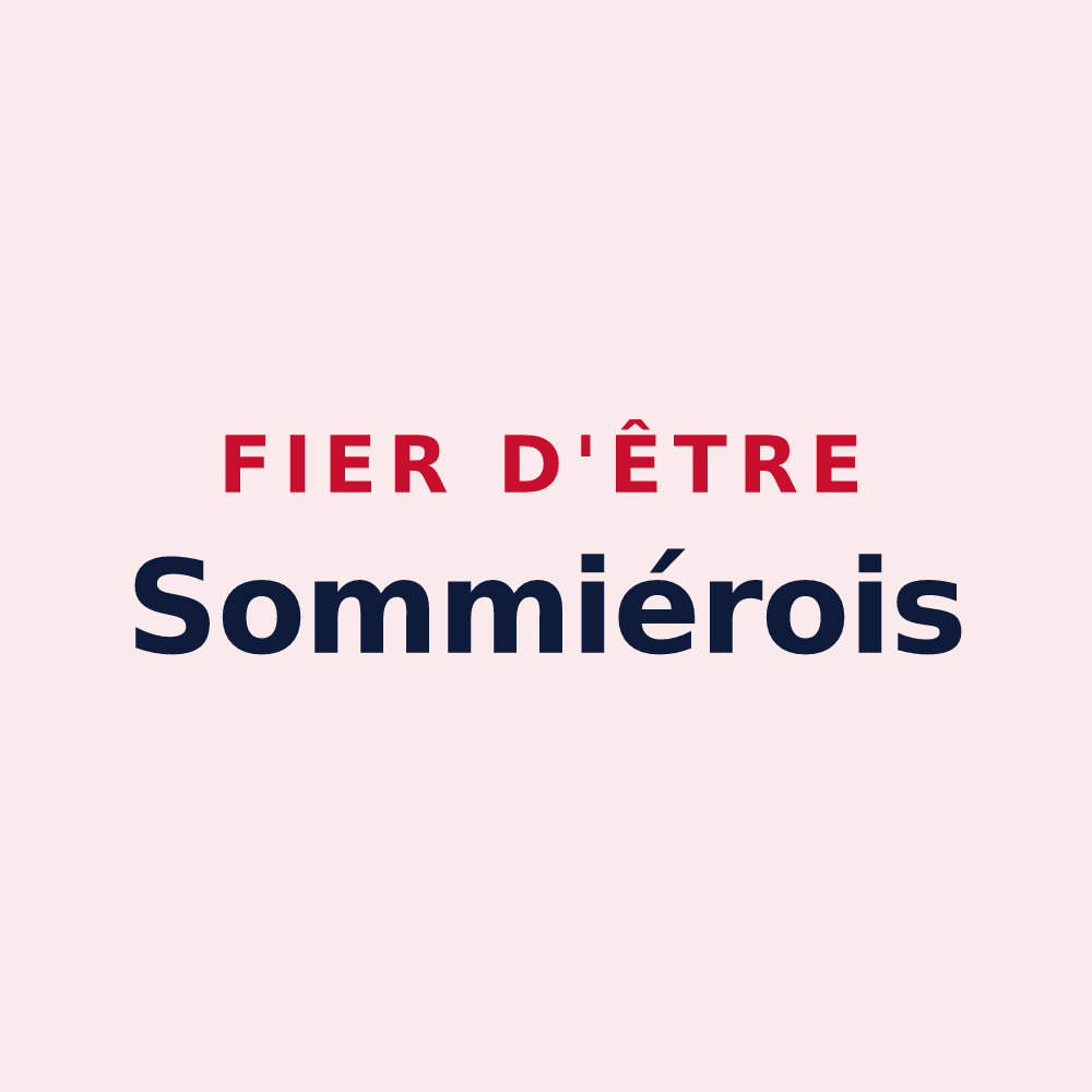 Magnet « Fier d'être Sommiérois » — design pour Sommières-du-Clain