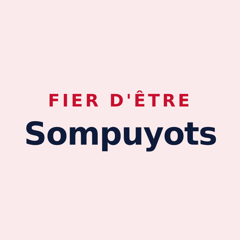 Magnet « Fier d'être Sompuyots » — design pour Sompuis