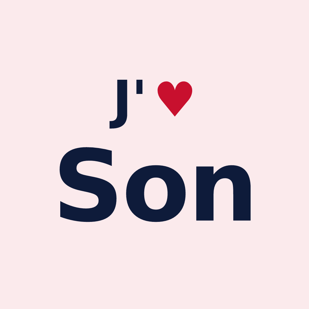 Magnet personnalisé Son — design J'aime Son