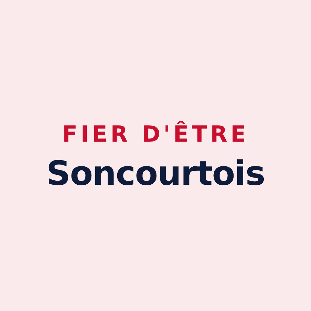 Magnet « Fier d'être Soncourtois » — design pour Soncourt-sur-Marne