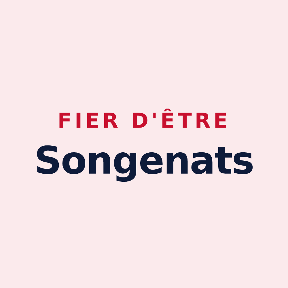 Magnet « Fier d'être Songenats » — design pour Songy