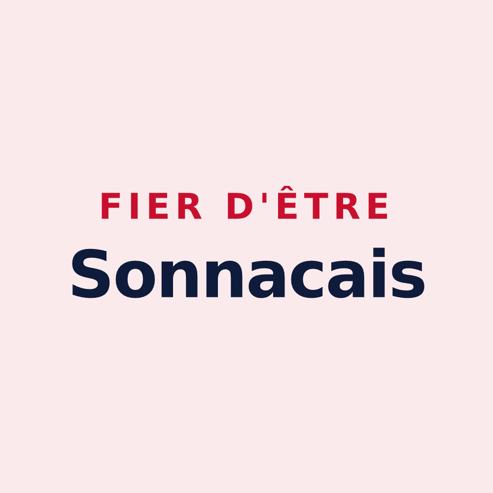 Magnet « Fier d'être Sonnacais » — design pour Sonnac