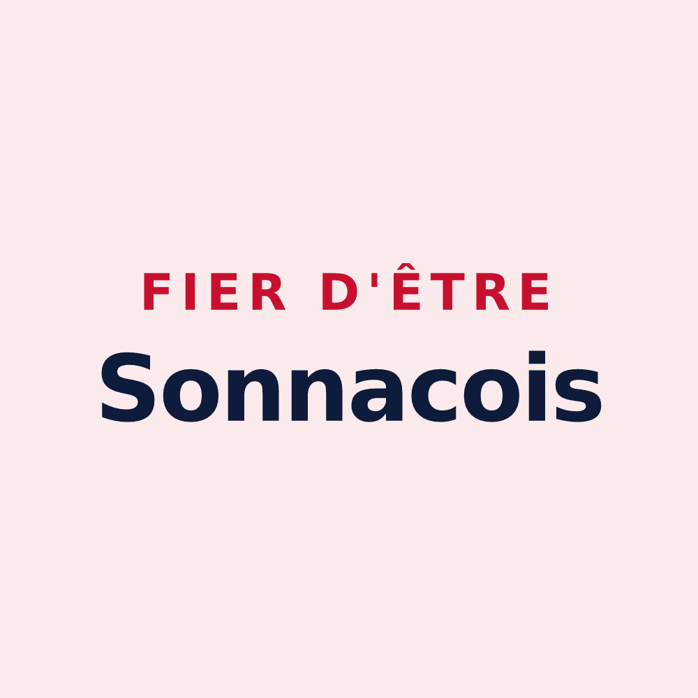 Magnet « Fier d'être Sonnacois » — design pour Sonnac