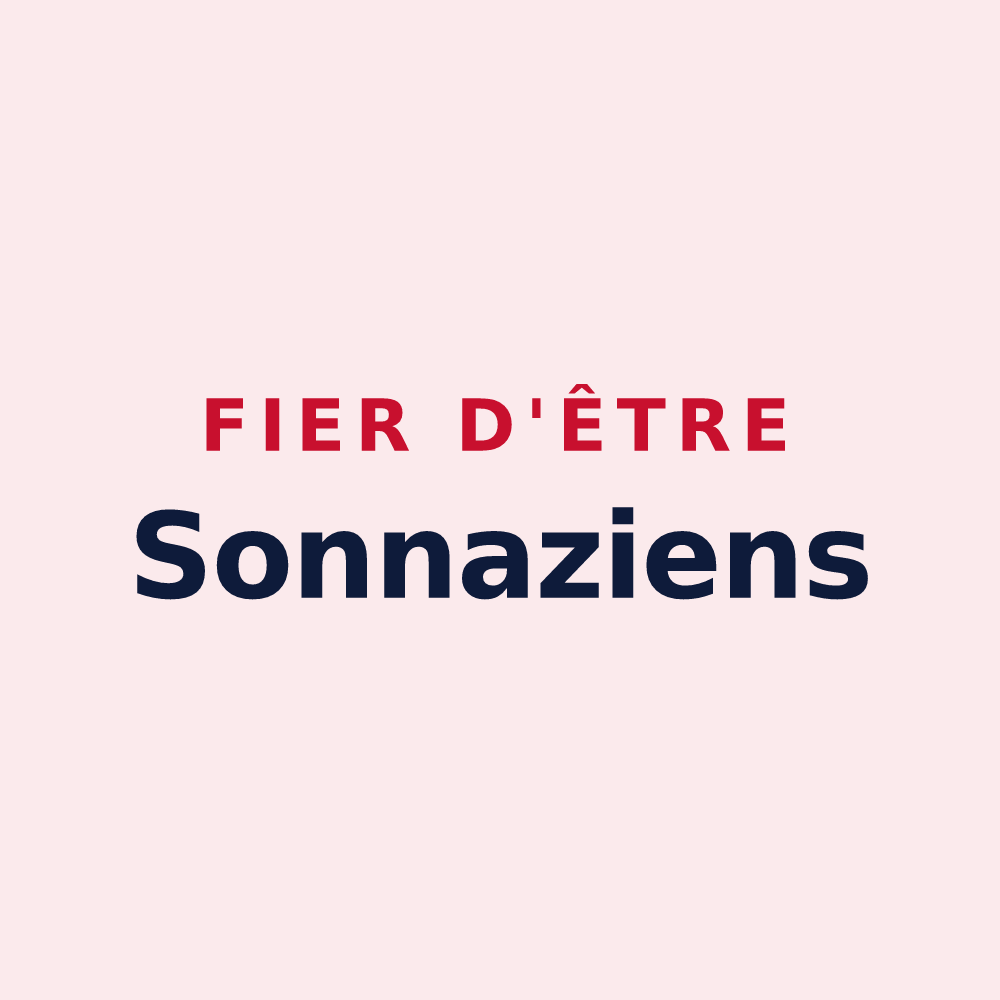 Magnet « Fier d'être Sonnaziens » — design pour Sonnaz