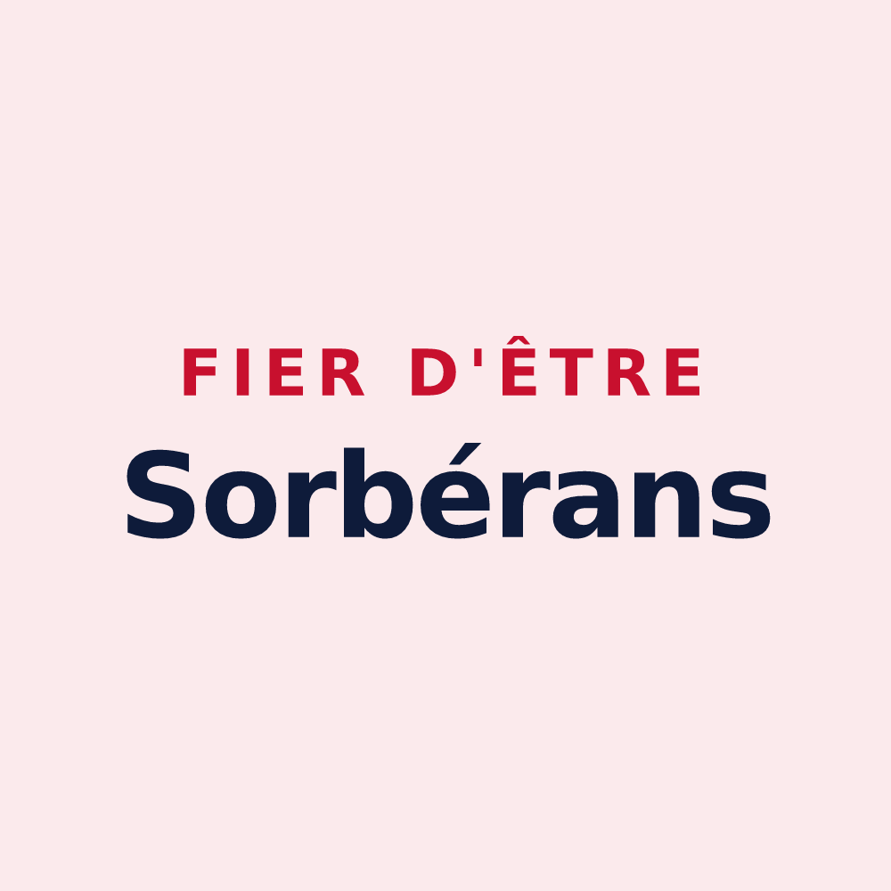 Magnet « Fier d'être Sorbérans » — design pour Sorbiers
