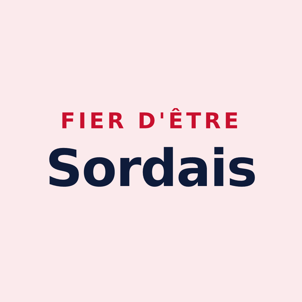 Magnet « Fier d'être Sordais » — design pour Sorde-l'Abbaye