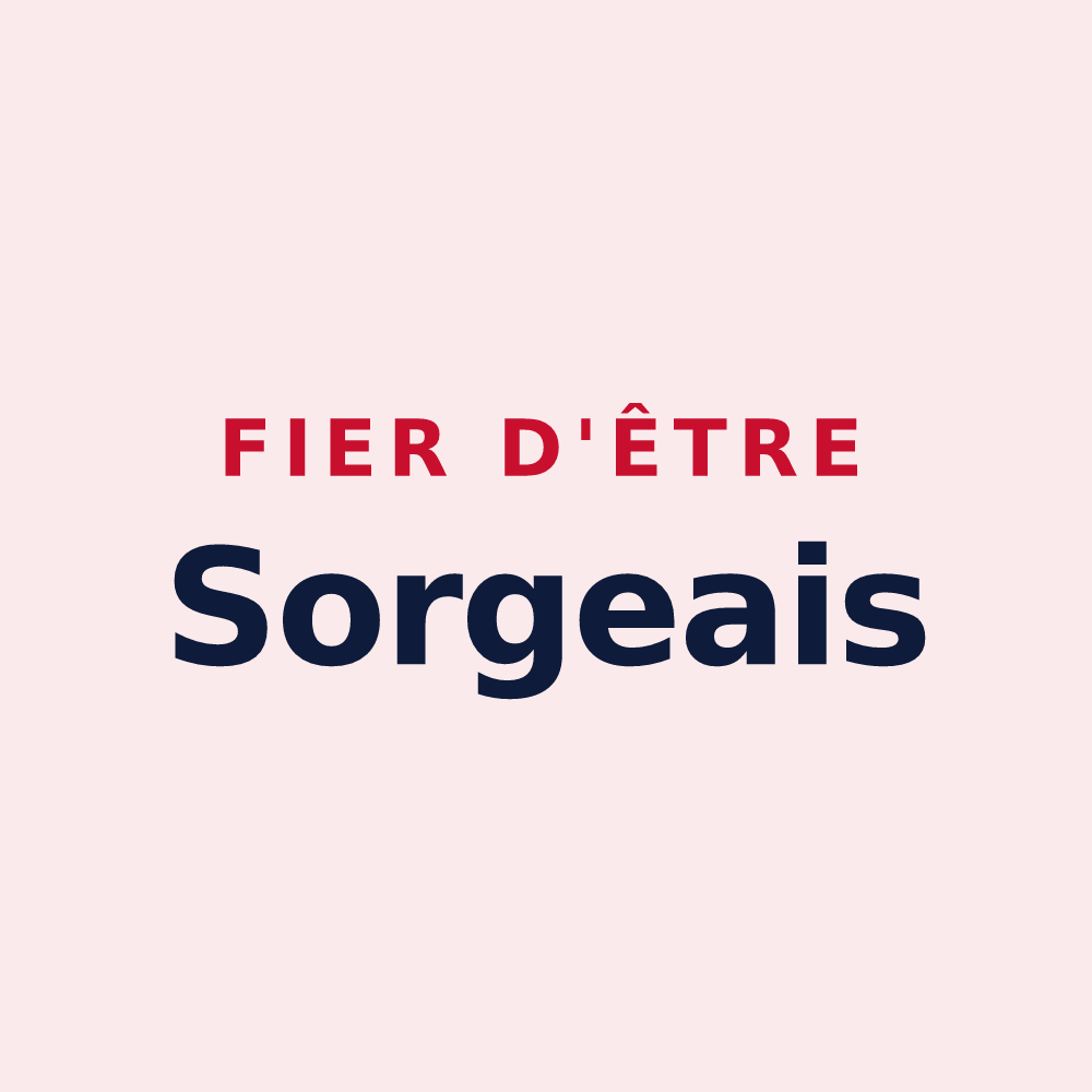Magnet « Fier d'être Sorgeais » — design pour Sorges et Ligueux en Périgord
