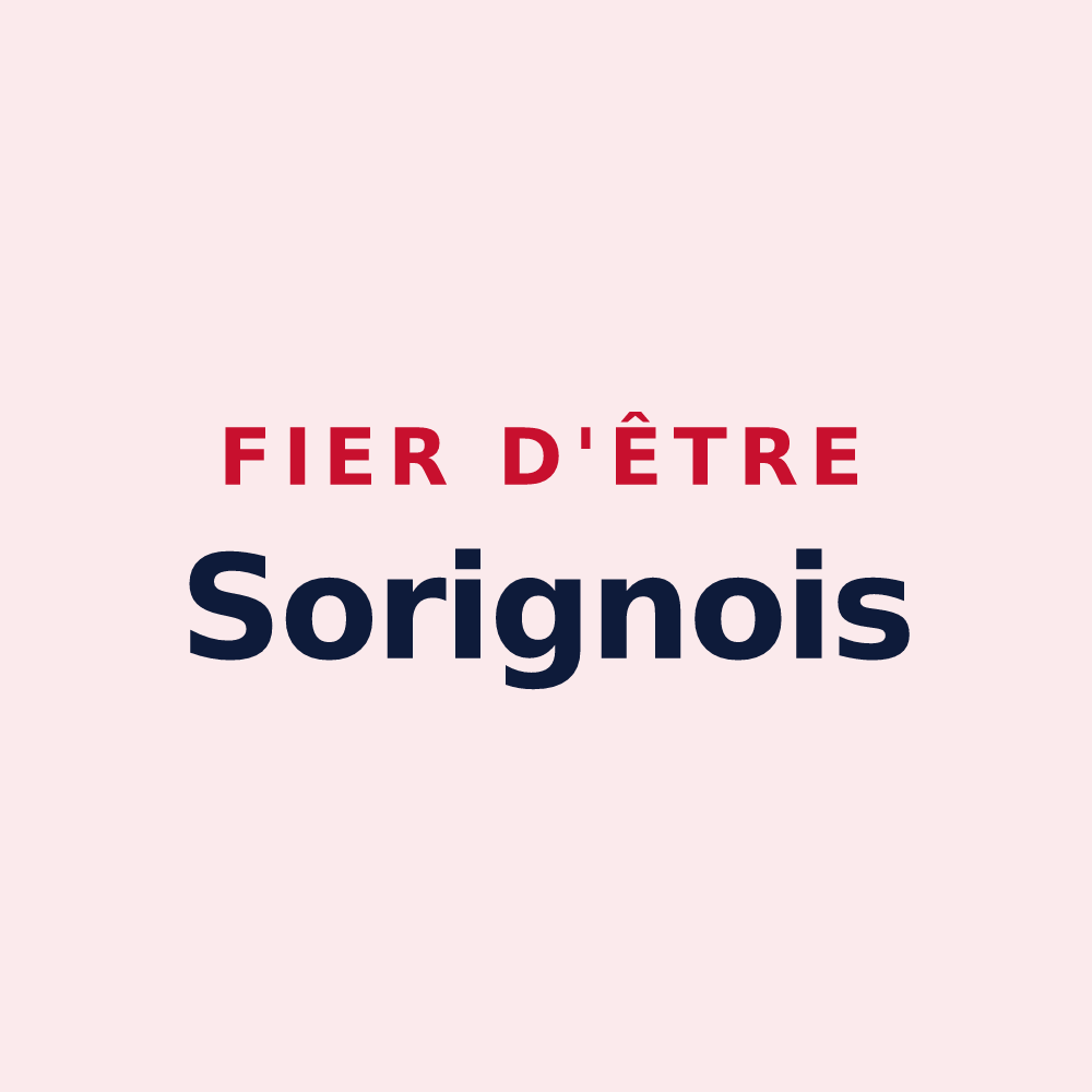 Magnet « Fier d'être Sorignois » — design pour Sorigny