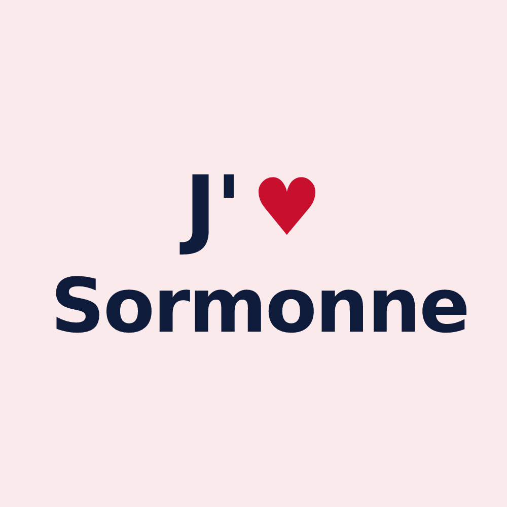 Magnet personnalisé Sormonne — design J'aime Sormonne