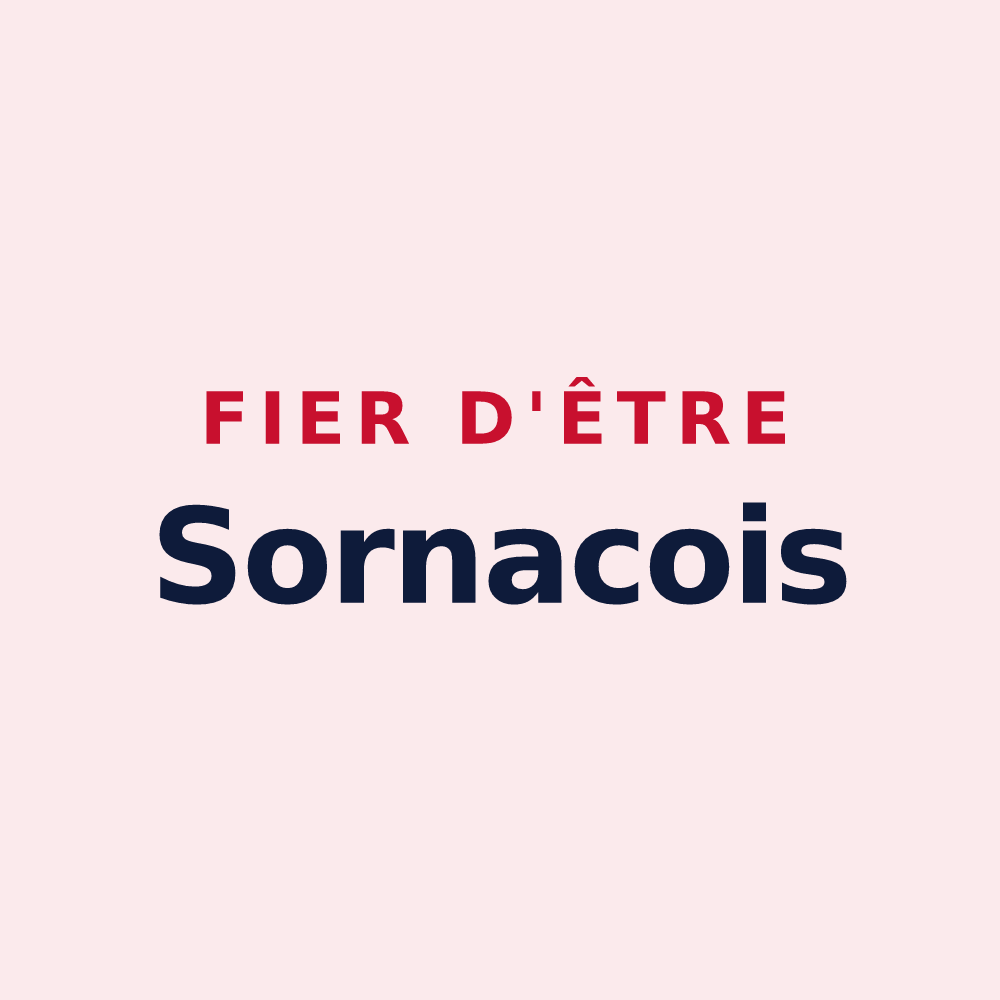Magnet « Fier d'être Sornacois » — design pour Sornac