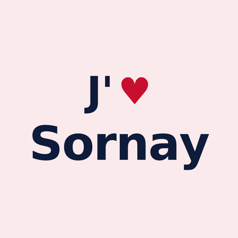 Magnet personnalisé Sornay — design J'aime Sornay
